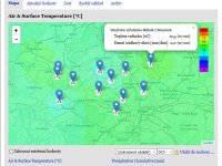 Náhled na síť meteorologických stanic ISIDOR